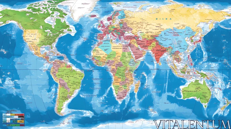 AI ART Political World Map