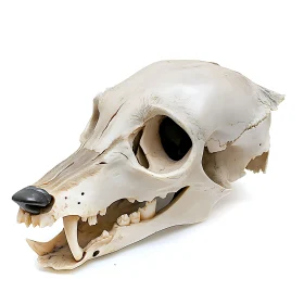 Detailed Animal Skull on White