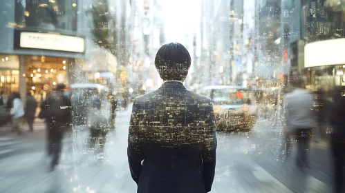 Man in Cityscape: A Modern Business Vision