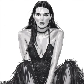 Elegant and Edgy Kendall Jenner Art