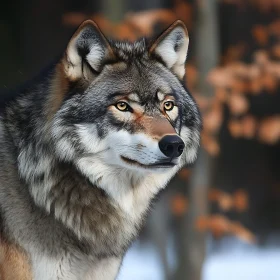 Wild Wolf Close-Up