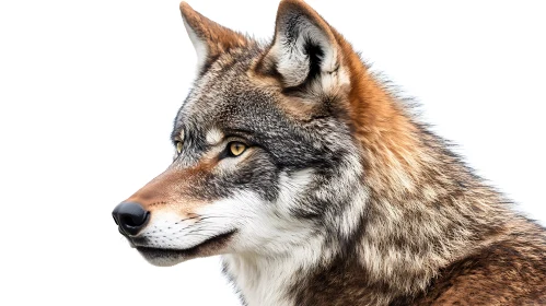 Detailed Wolf Close-Up