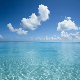 Turquoise Sea and Cloudscape