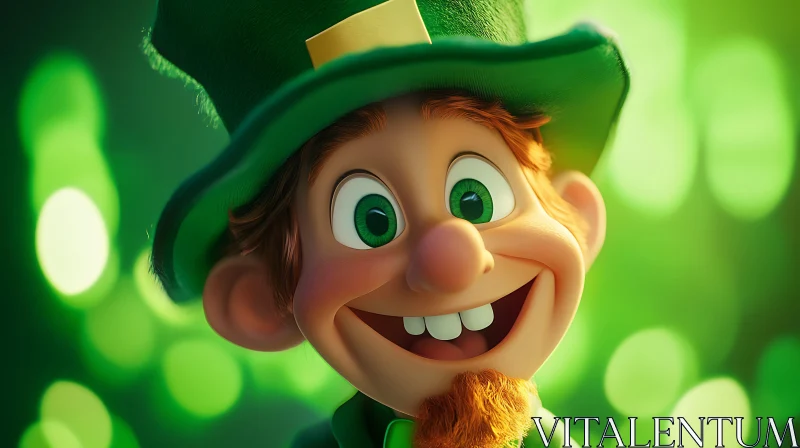 AI ART Whimsical Leprechaun Character Illustration