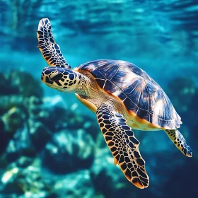 Underwater Turtle Serenity