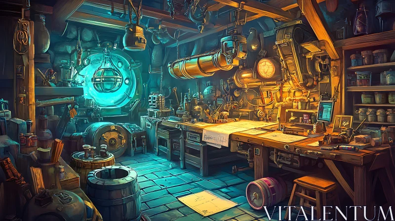 Inventor's Workshop: A Steampunk Dreamscape