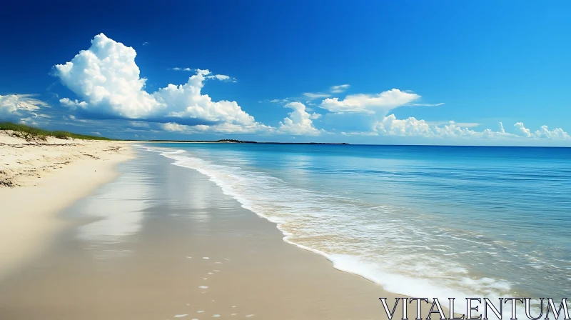 Coastal Serenity: Beach and Sky