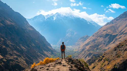 Lone Hiker Mountain Vista