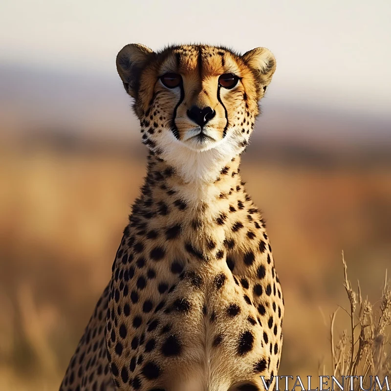 Cheetah Stare: A Wild Cat Portrait