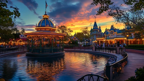 Sunset Over the City: A Peaceful View