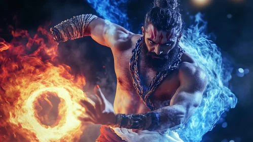 Elemental Man: Fire and Ice Fusion