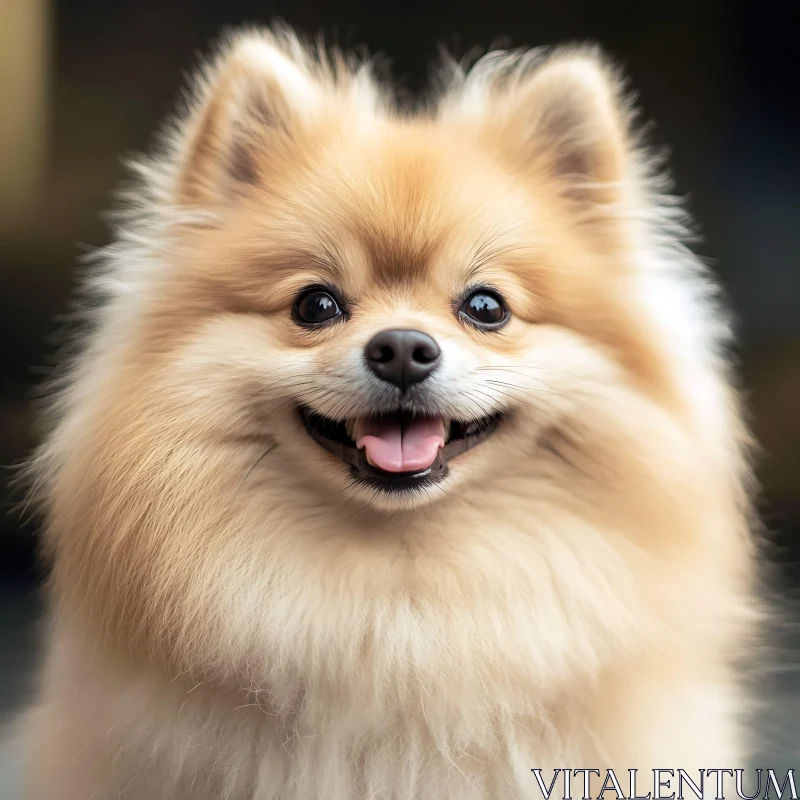 Happy Pomeranian with Fluffy Coat