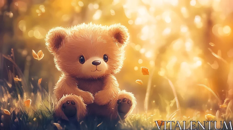 Golden Hour with Teddy Bear