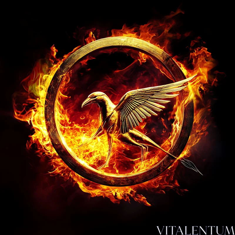 Fiery Phoenix Emblem Art