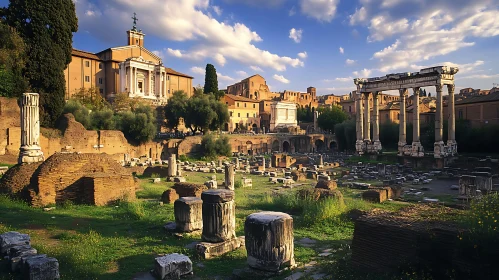 Ancient Roman Forum Ruins: A Historical View