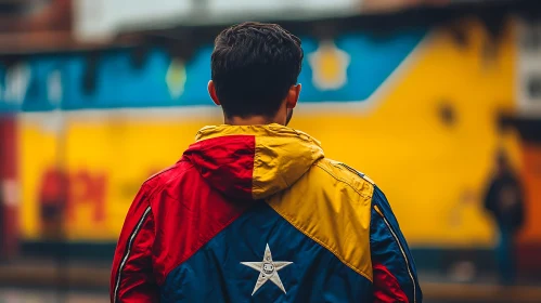 Colorful Jacket in the City