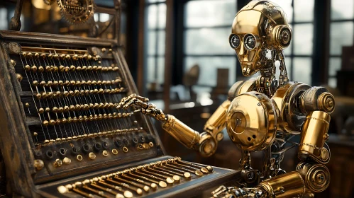 Steampunk Robot Accountant
