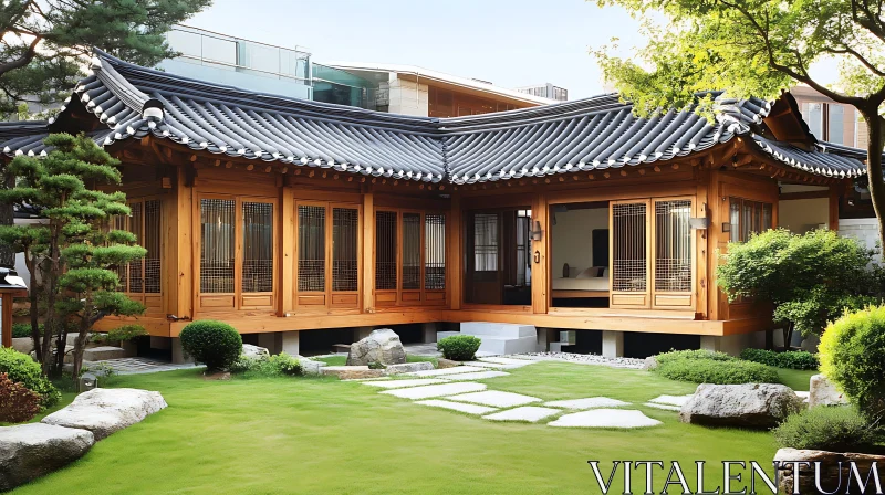 Classic Wooden House with Scenic Garden