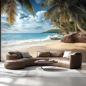 Beach View Living Room Interior Design