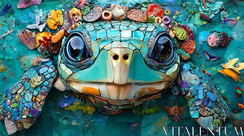 Mosaic Turtle Art Print