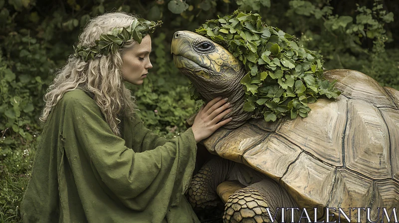 Forest Nymph and Her Ancient Companion