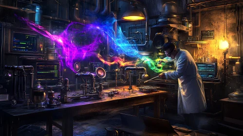 Laboratory Experiment with Colorful Energy