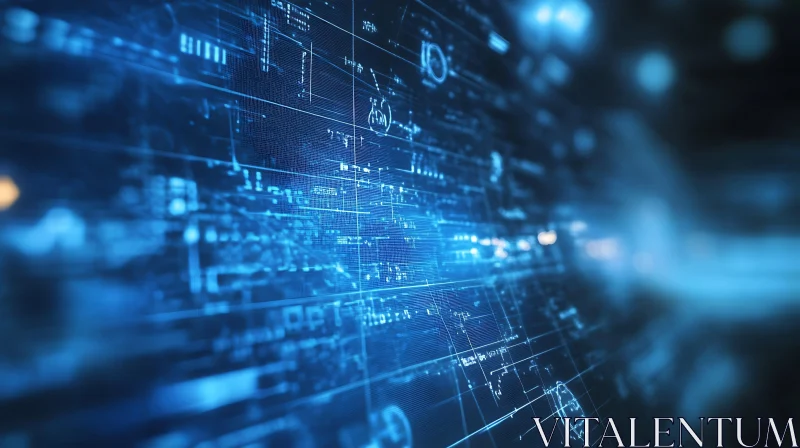 Digital Data Stream Abstract Design