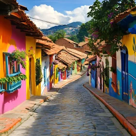 Vibrant City Street