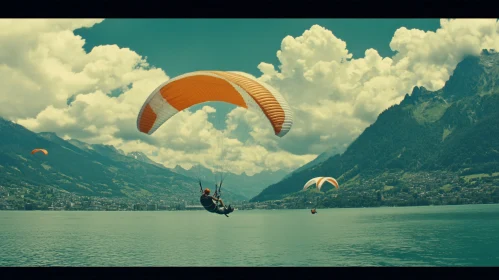 Lake Paragliding: Mountain View Adventure