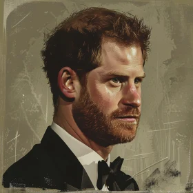 Prince Harry Detailed Portrait