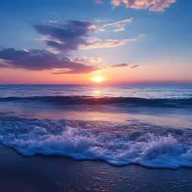 Seascape Sunset Serenity