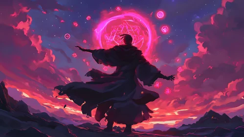 Mystical Wizardry: A Spellbinding Fantasy Scene