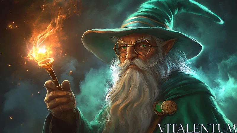 Mystical Elf Wizard Portrait
