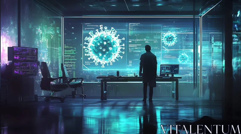 Neon Lit Virus Data Analysis