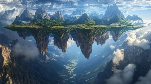 Upside Down Mountain Reflection