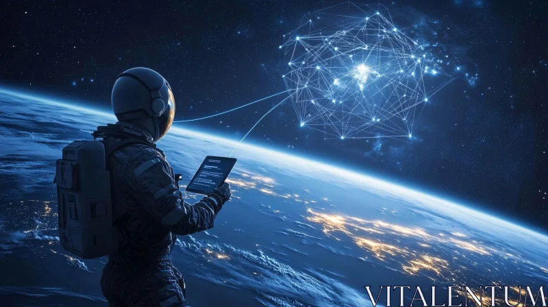 Space Network Communication AI Image