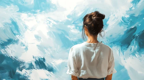 Contemplation Before the Canvas