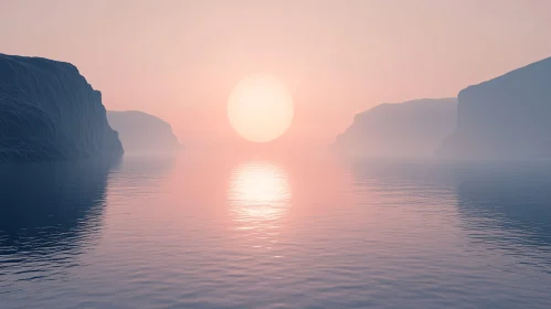 Peaceful Sunset Over Calm Waters