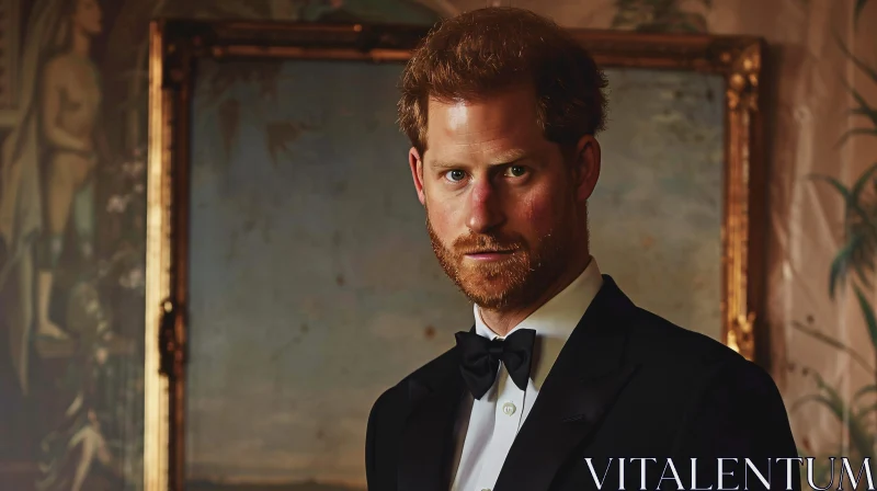 AI ART Elegant Portrait of Prince Harry