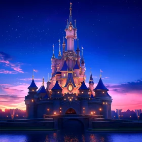 Fantasy Castle at Twilight