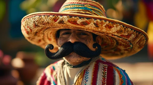 Traditional Portrait of a Mexican Man