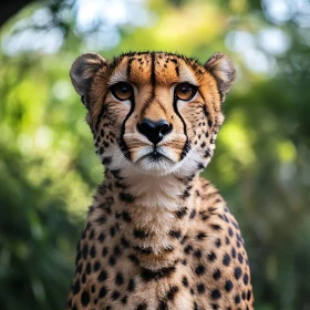 Focused Cheetah: A Captivating Animal Portrait
