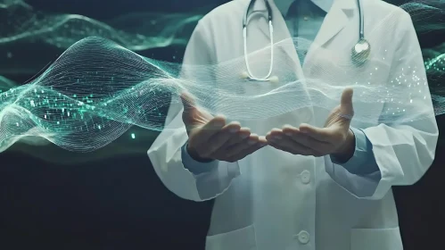 Medical Professional with Digital Technology