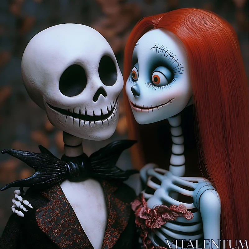 AI ART Nightmare Before Christmas: Love Story
