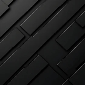 Geometric Black Shapes - Minimalist Design