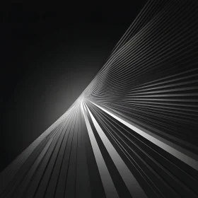 Converging Lines Abstract Composition