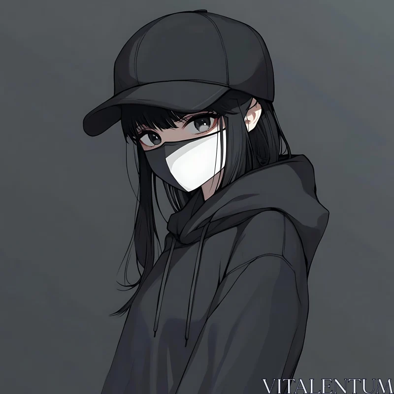 Anime Character in Streetwear AI Image