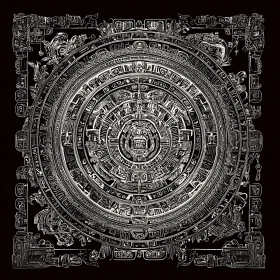 Ancient Aztec Engraving Art