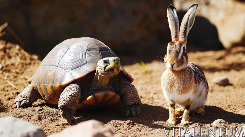 The Tortoise and the Hare AI Image