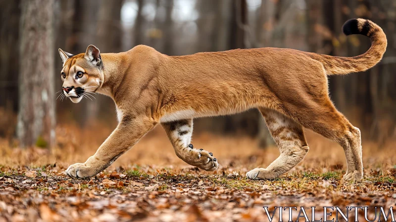 Cougar in the Wilderness AI Image